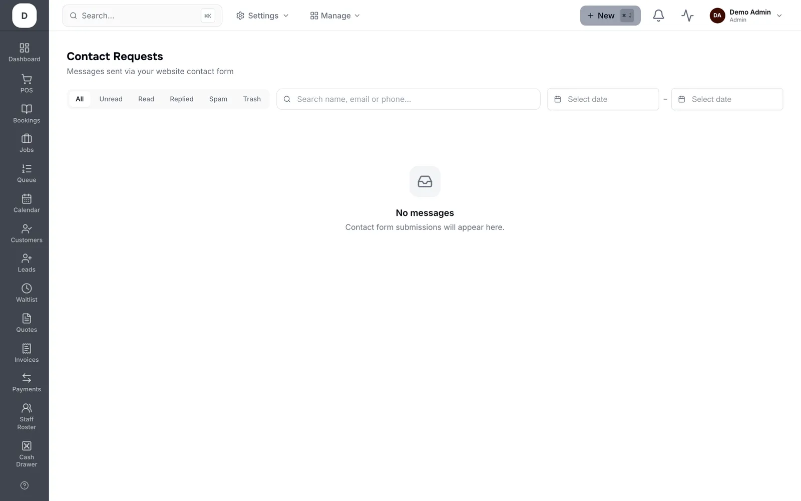 Handle contact requests