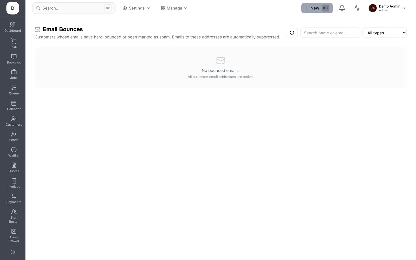 Fix bounced emails
