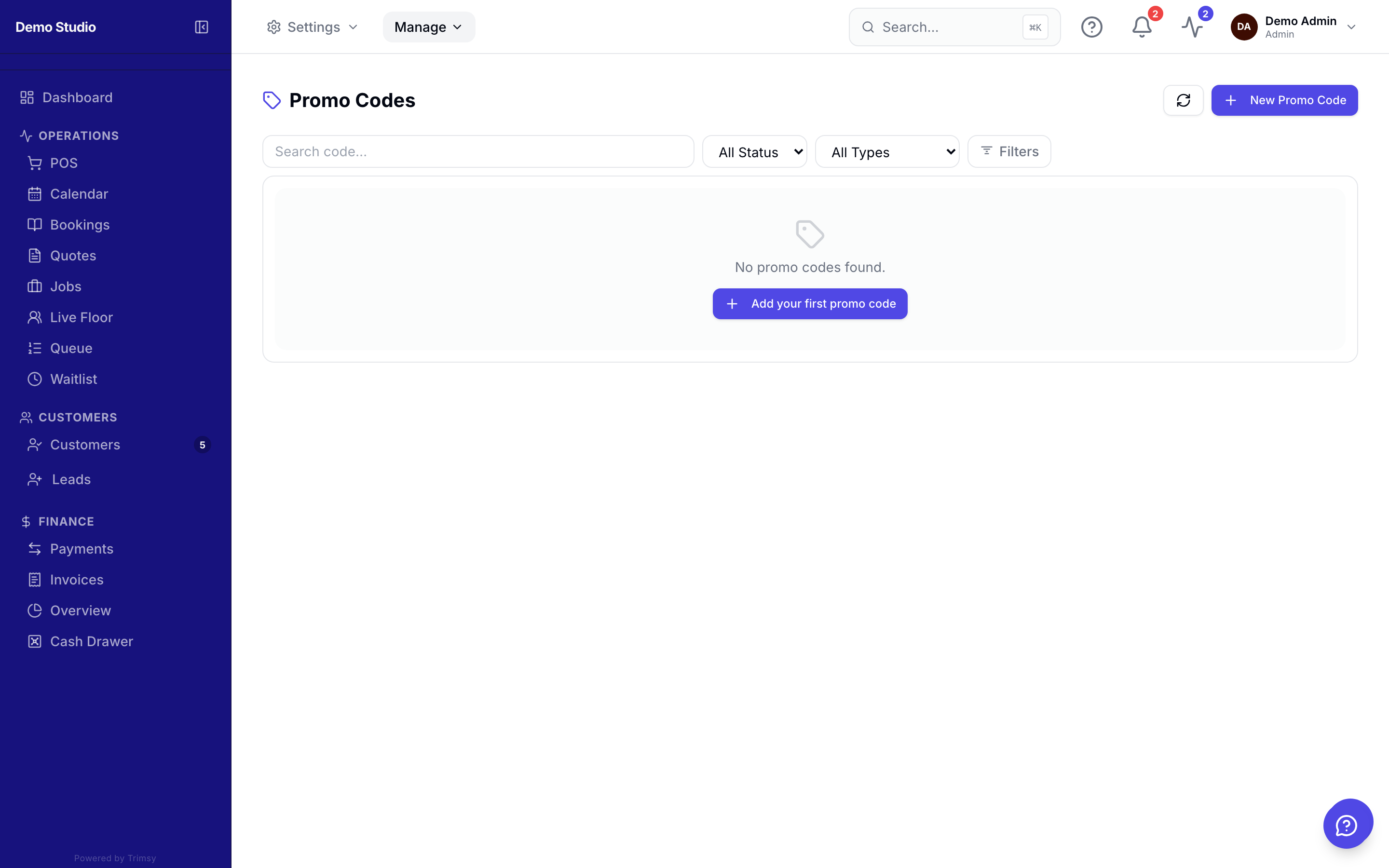 Promo codes & discounts