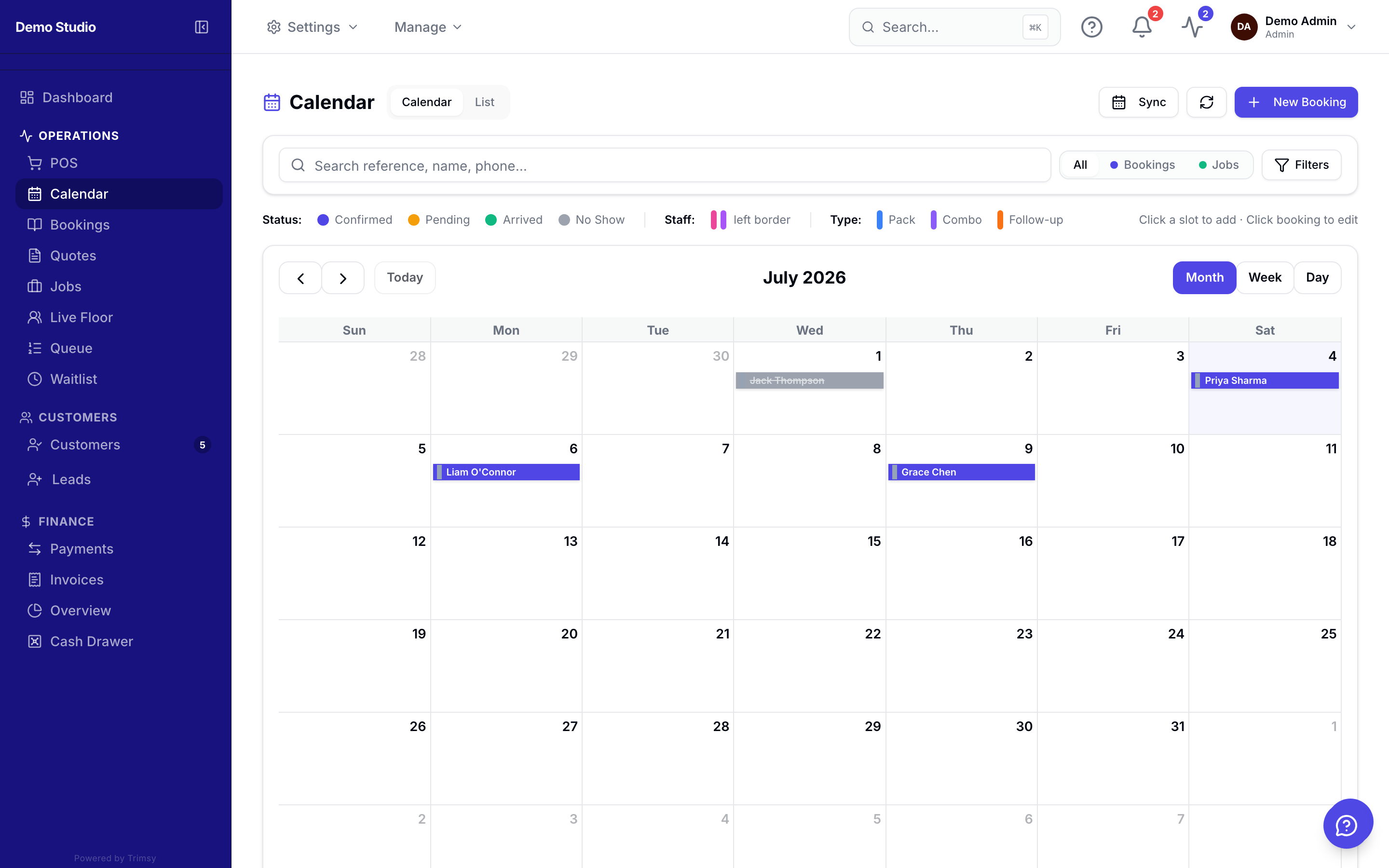 Using the calendar