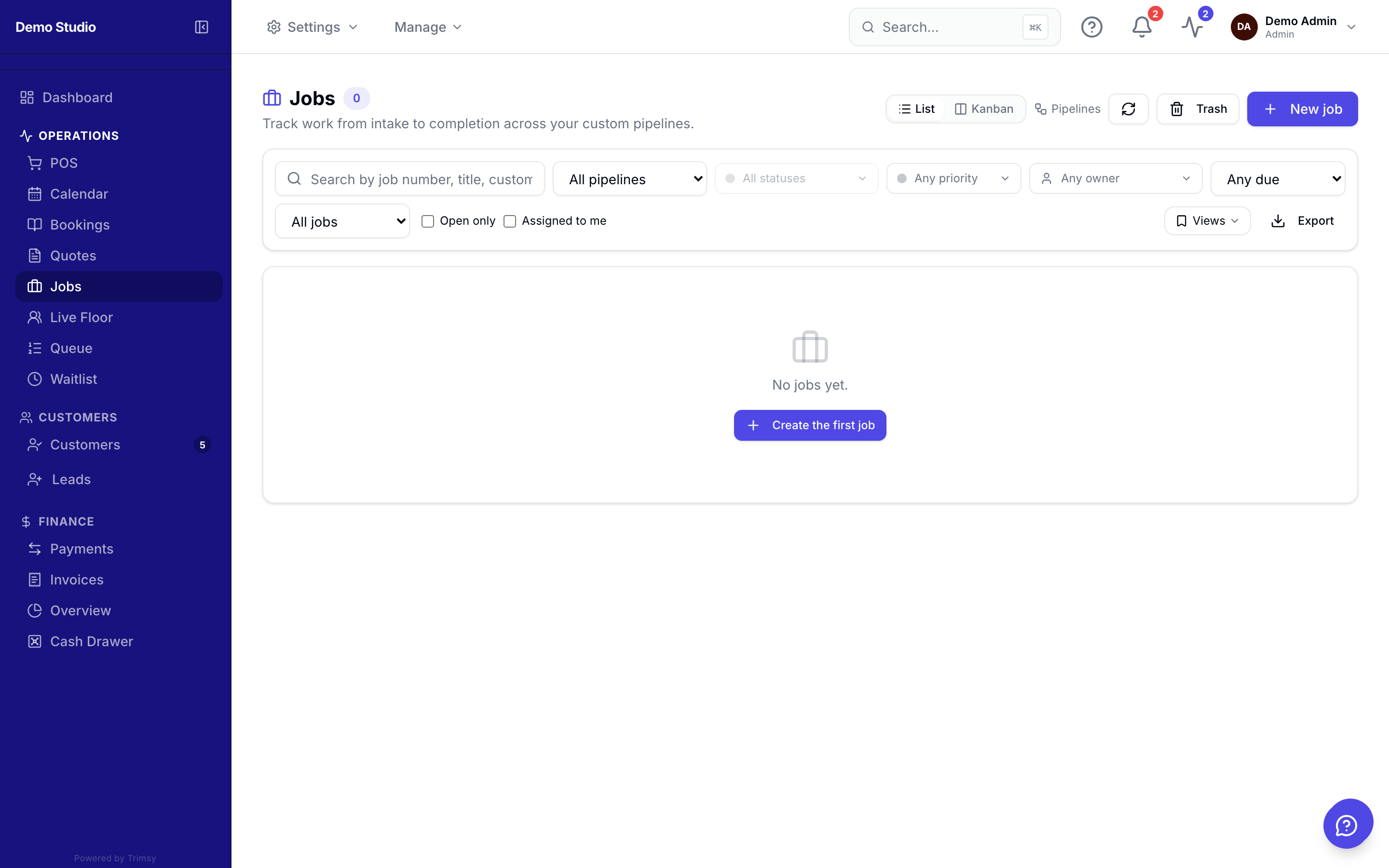 Working with jobs