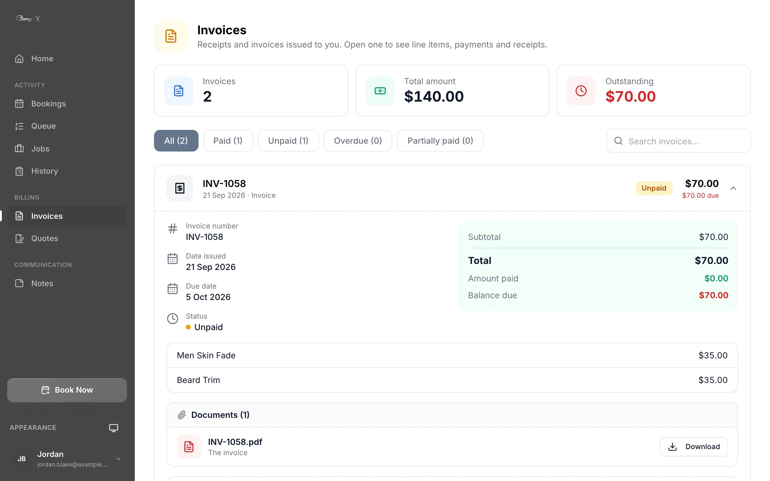 An invoice they can actually read